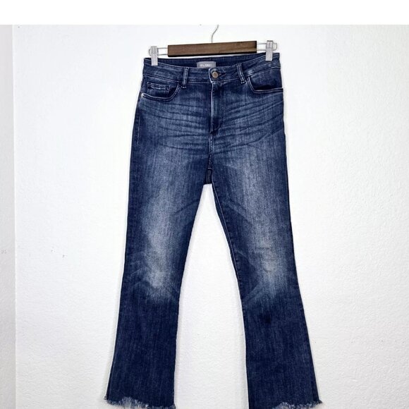 DL1961 Denim - DL1961 Bridget Cropped Instasculpt Bootcut Blue Jeans MId Rise (28 x 26)